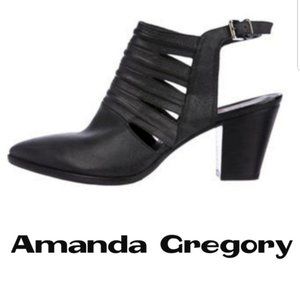 Amanda Gregory Leather Ankle Boots  - Size 7